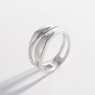 925 Sterling Silver Double-Layered Ring-Bijou Crush