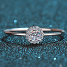 0.3-Carat Delicate Moissanite Ring in Sterling Silver-Bijou Crush