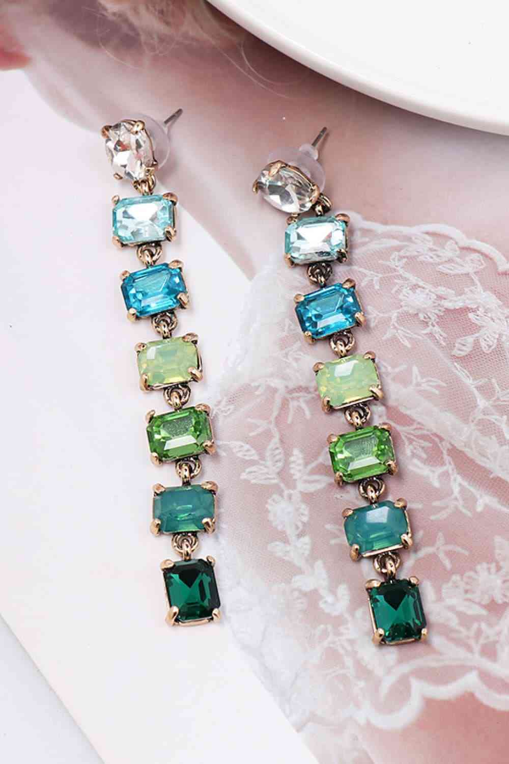 Geometrical Shape Resin Dangle Earrings-Bijou Crush