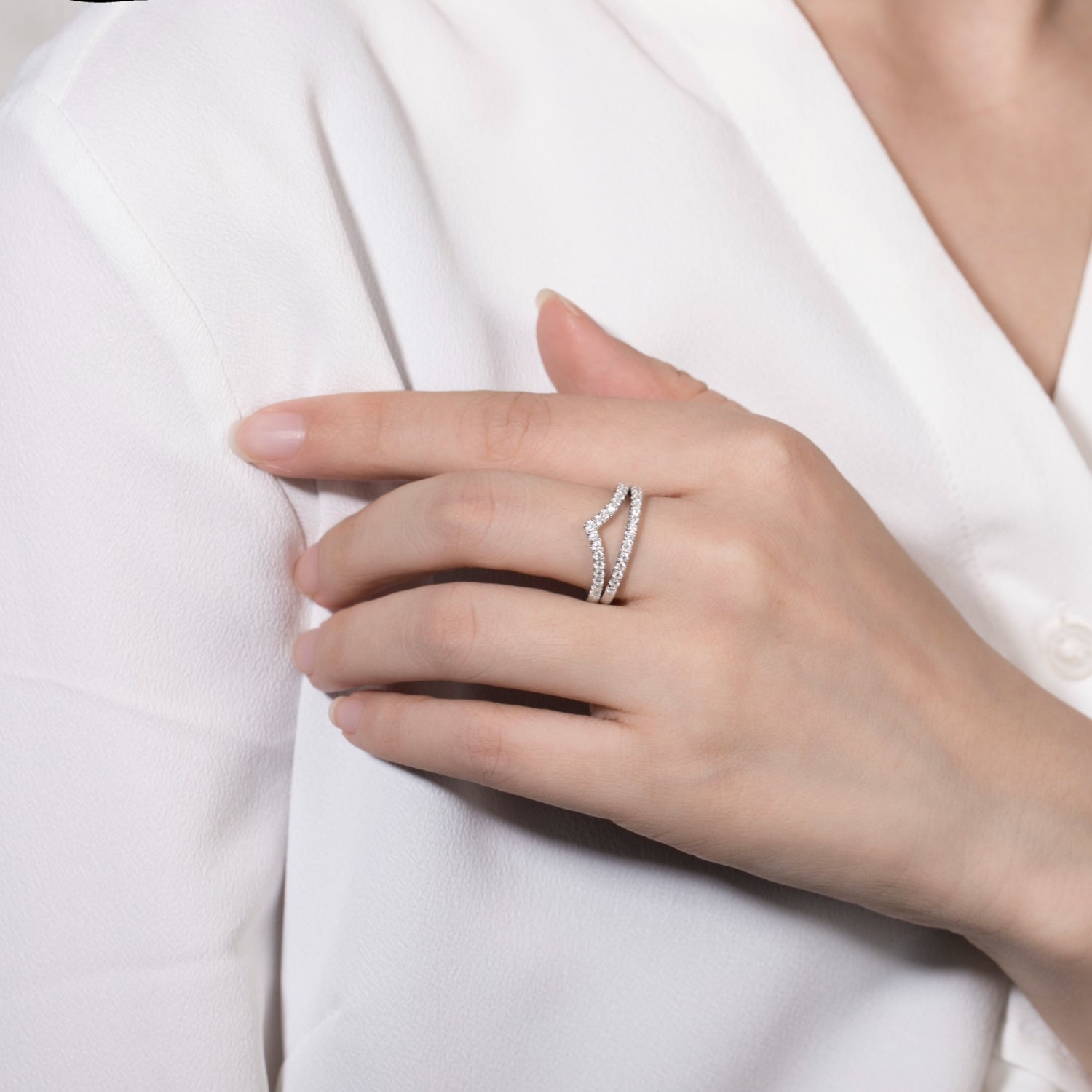 Moissanite 925 Sterling Silver Ring-Bijou Crush