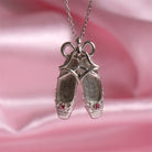 Copper Ballet Shoe Pendant Necklace-Bijou Crush