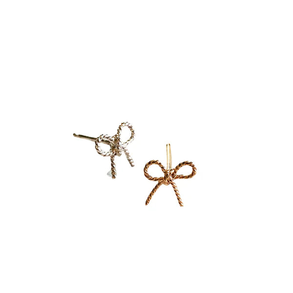 Sofia Bow Stud Earrings-Bijou Crush