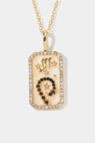 Rhinestone Constellation Pendant Copper Necklace-Bijou Crush
