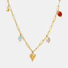 Titanium Steel Heart Pendant Necklace-Bijou Crush