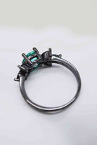 Paraiba Blue Zircon Leaf Ring-Bijou Crush