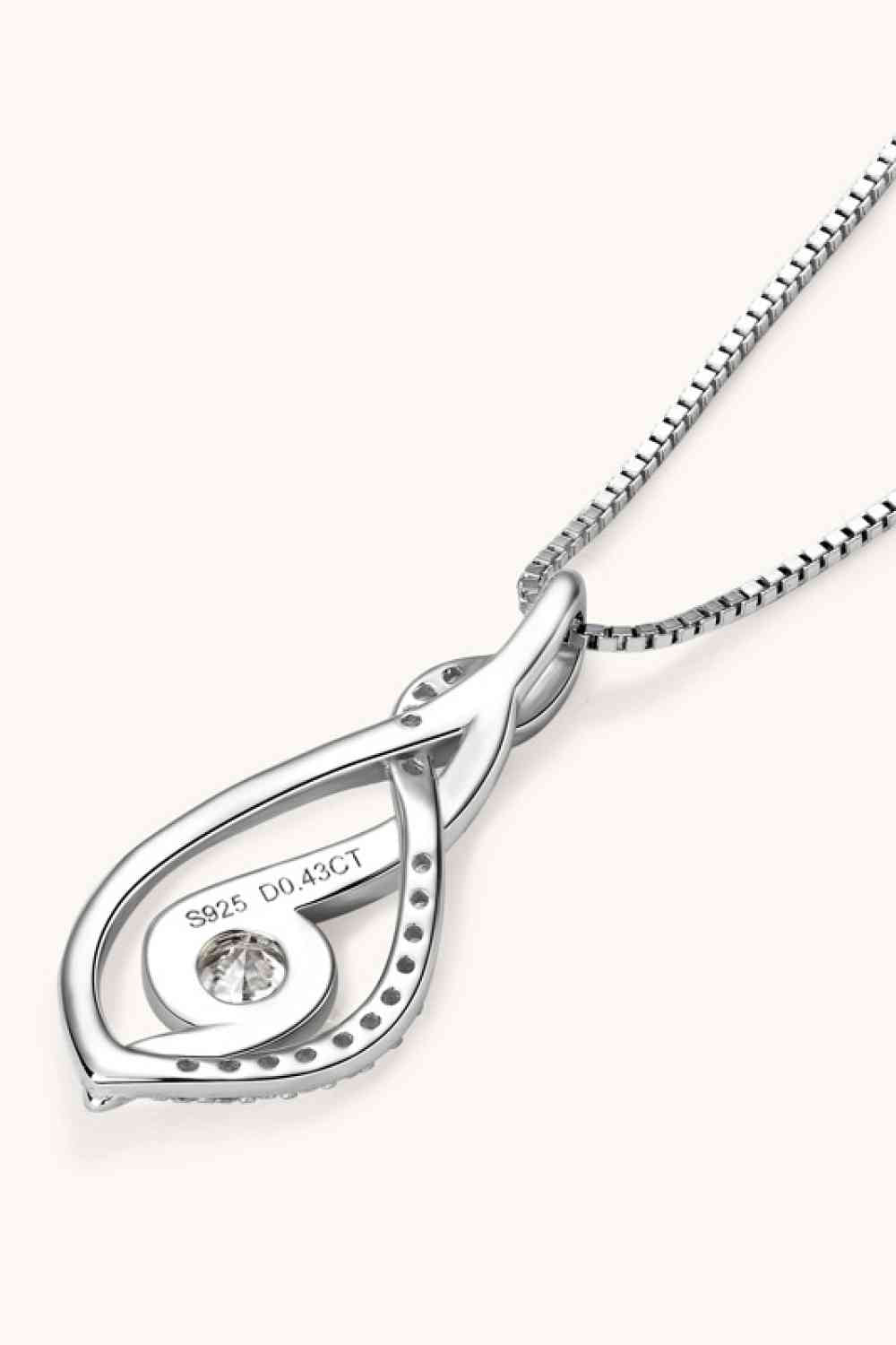 Moissanite 925 Sterling Silver Necklace-Bijou Crush