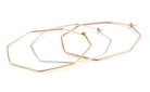 Nash Octagon Hoops Earrings-Bijou Crush