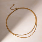 Stainless Steel Double-Layered Necklace-Bijou Crush