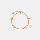 Titanium Steel Zircon Heart Bracelet-Bijou Crush
