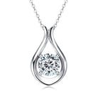 2 Carat Moissanite 925 Sterling Silver Pendant Necklace-Bijou Crush