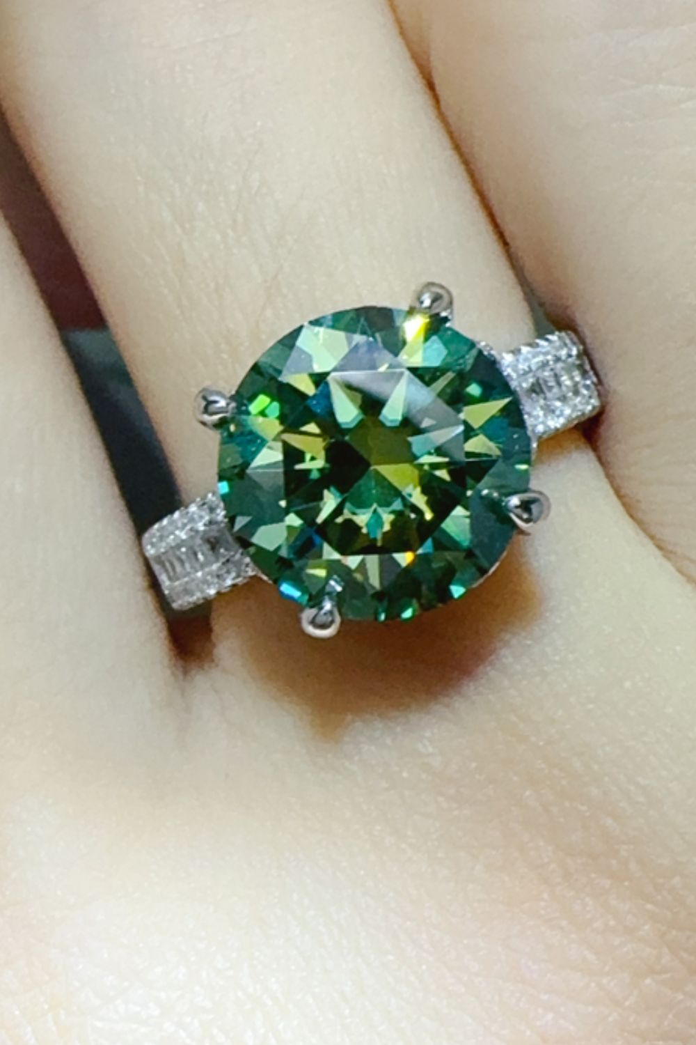 5 Carat Moissanite 925 Sterling Silver Ring-Bijou Crush