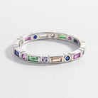 925 Sterling Silver Inlaid Zircon Ring-Bijou Crush