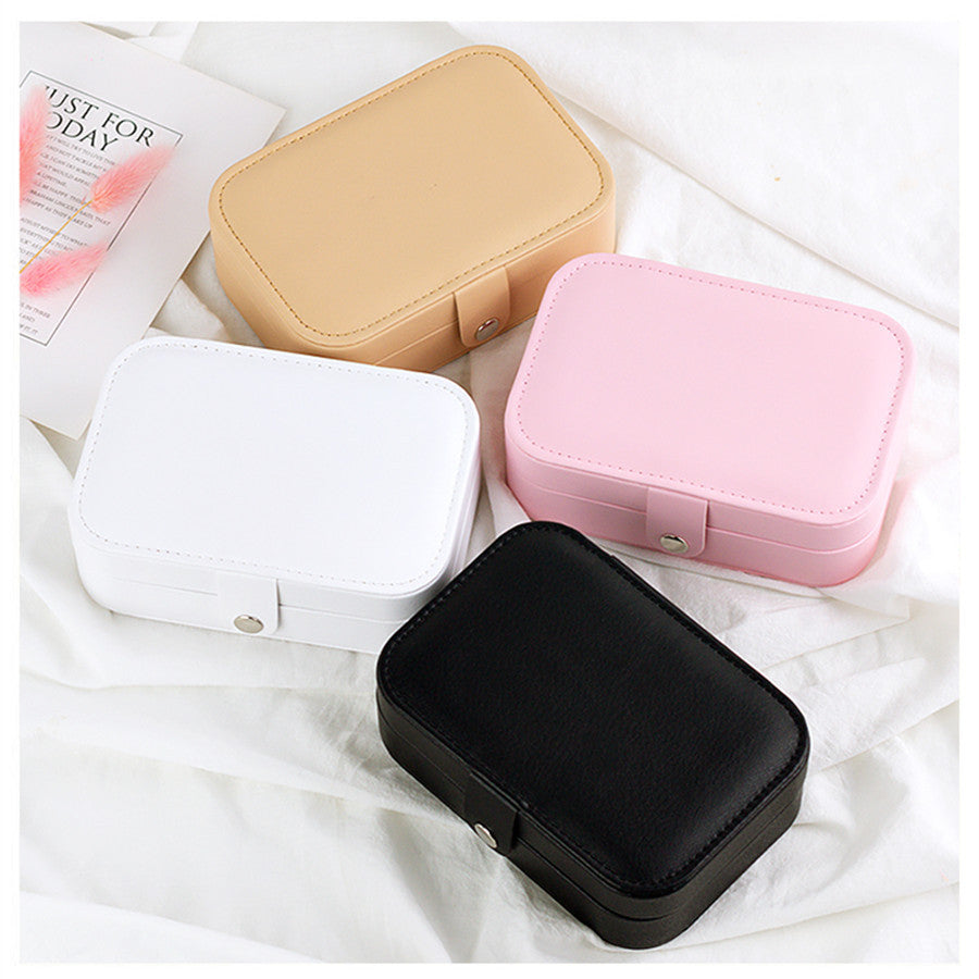 Simple Style Solid Color Leather PU Jewelry Boxes-Bijou Crush