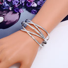 Retro Simple Style Solid Color Iron Women's Bangle Bracelet-Bijou Crush