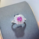 1 Carat Moissanite Zircon Sterling Silver Ring-Bijou Crush