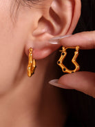 Stainless Steel Heart Earrings-Bijou Crush