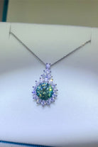 3 Carat Moissanite 925 Sterling Silver Pendant Necklace-Bijou Crush