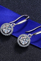 1-Carat Moissanite Drop Earrings in Sterling Silver-Bijou Crush