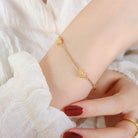 Titanium Steel Zircon Heart Bracelet-Bijou Crush