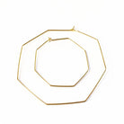 Nash Octagon Hoops Earrings-Bijou Crush