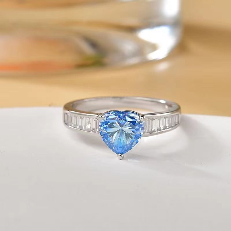 2 Carat Moissanite 925 Sterling Silver Ring-Bijou Crush