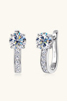 2 Carat Moissanite 925 Sterling Silver Earrings-Bijou Crush