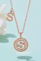 Adored Moissanite K to T Pendant Necklace-Bijou Crush
