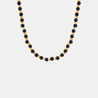 Agate Beaded Titanium Steel Necklace-Bijou Crush