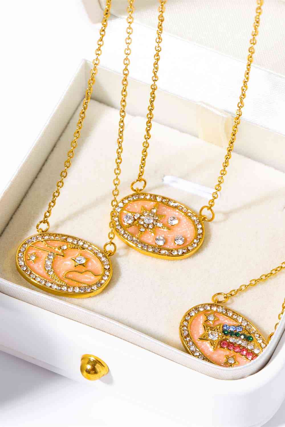 Stars in the Plate Pendant Copper Necklace-Bijou Crush