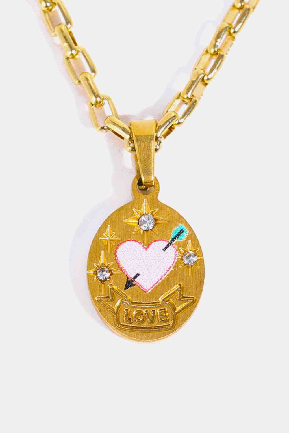Stainless Steel 18K Gold-Plated Necklace-Bijou Crush