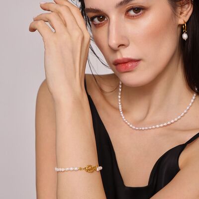 Freshwater Pearl 4-Piece Jewelry Set-Bijou Crush