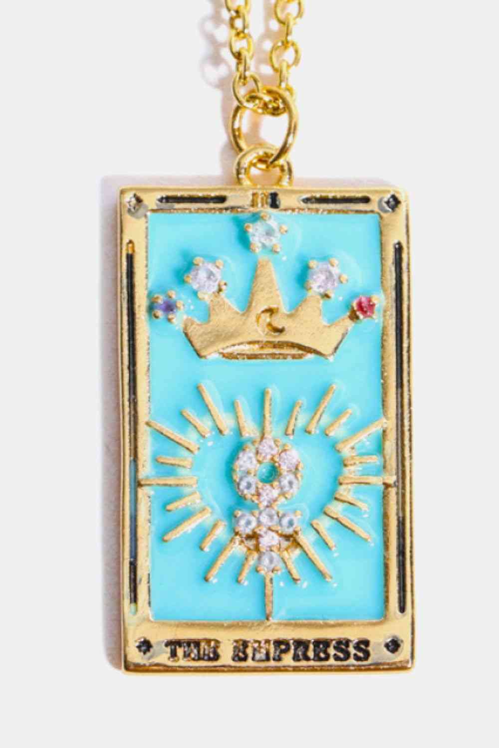 Tarot Card Pendant Stainless Steel Necklace-Bijou Crush