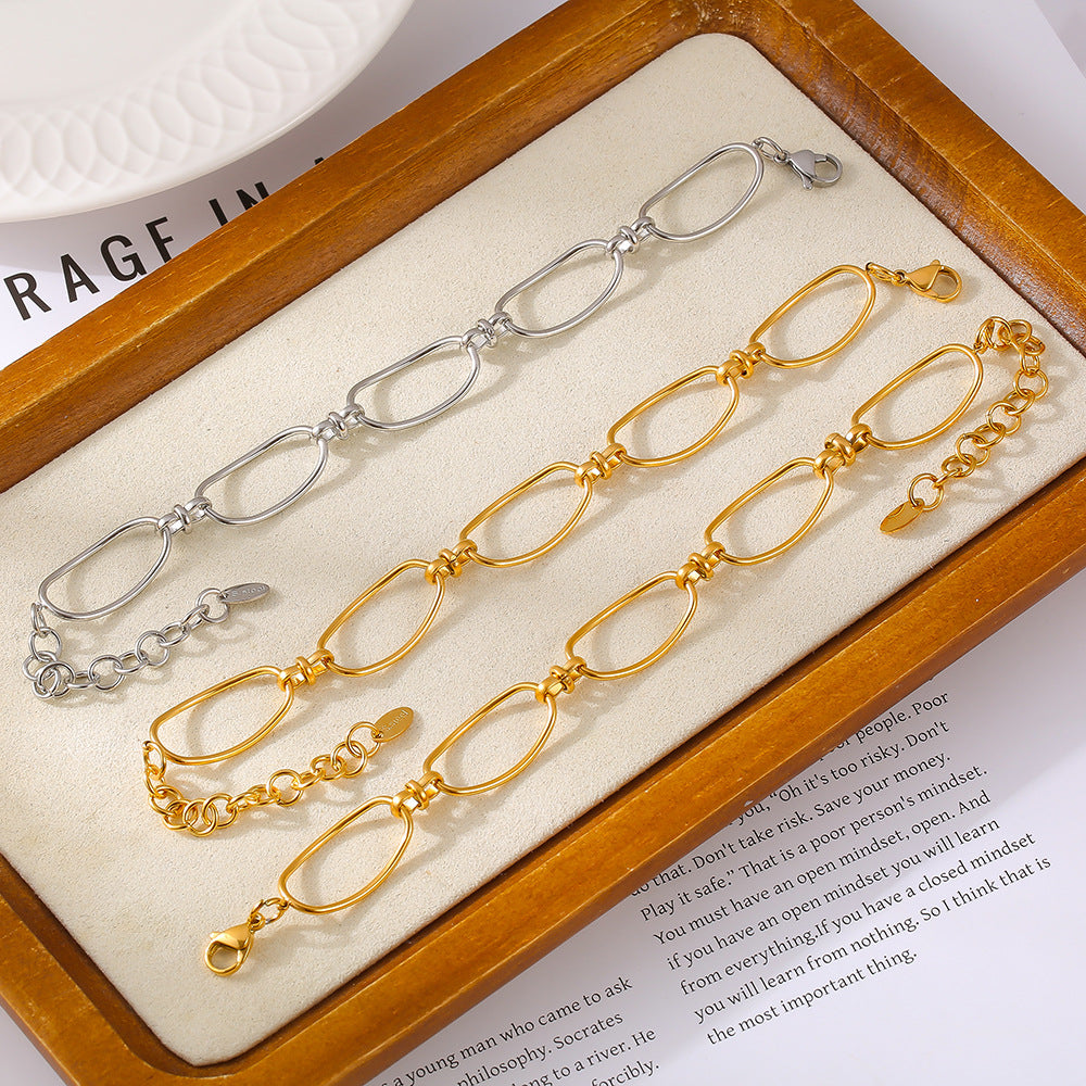 Titanium Steel Chain Bracelet-Bijou Crush