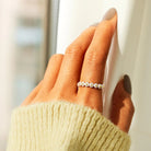 Flower Shape 925 Sterling Silver Ring-Bijou Crush