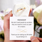 Crisscross Gold-Plated 925 Sterling Silver Ring-Bijou Crush