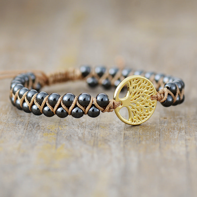 Alloy Natural Stone Braided Bracelet-Bijou Crush