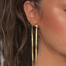 Chic Bow Bar Earrings - Stainless Steel-Bijou Crush