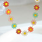 Gold-Plated Floral Oil Drip Bracelet-Bijou Crush