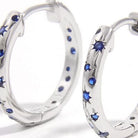925 Sterling Silver Inlaid Zircon Huggie Earrings-Bijou Crush