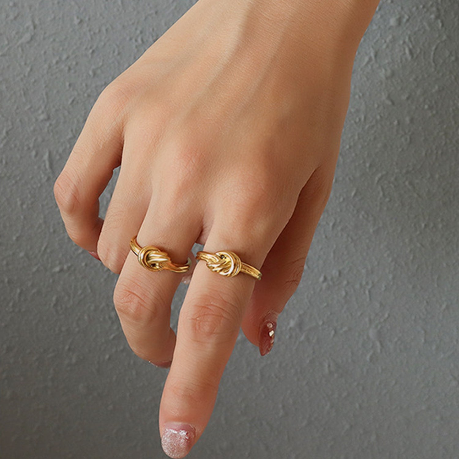 Titanium Steel Knot Ring-Bijou Crush