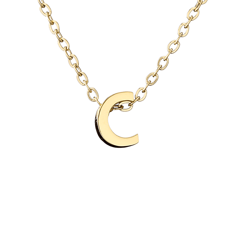 Letter Stainless Steel Titanium Plating Necklace-Bijou Crush