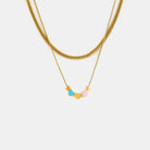Double Layered Heart Necklace - 18K Gold-Plated-Bijou Crush