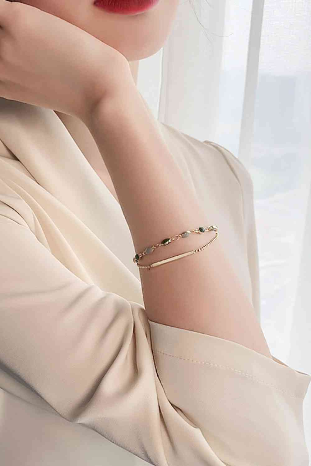 Alloy Double-Layered Bracelet-Bijou Crush