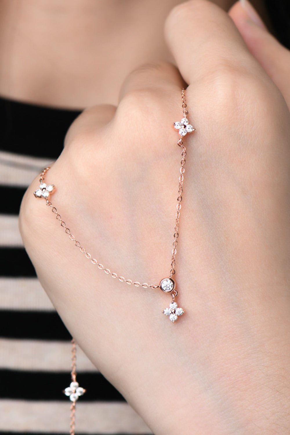 Moissanite 925 Sterling Silver Necklace-Bijou Crush