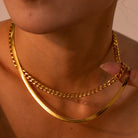 18K Gold-Plated Double Layered Necklace-Bijou Crush