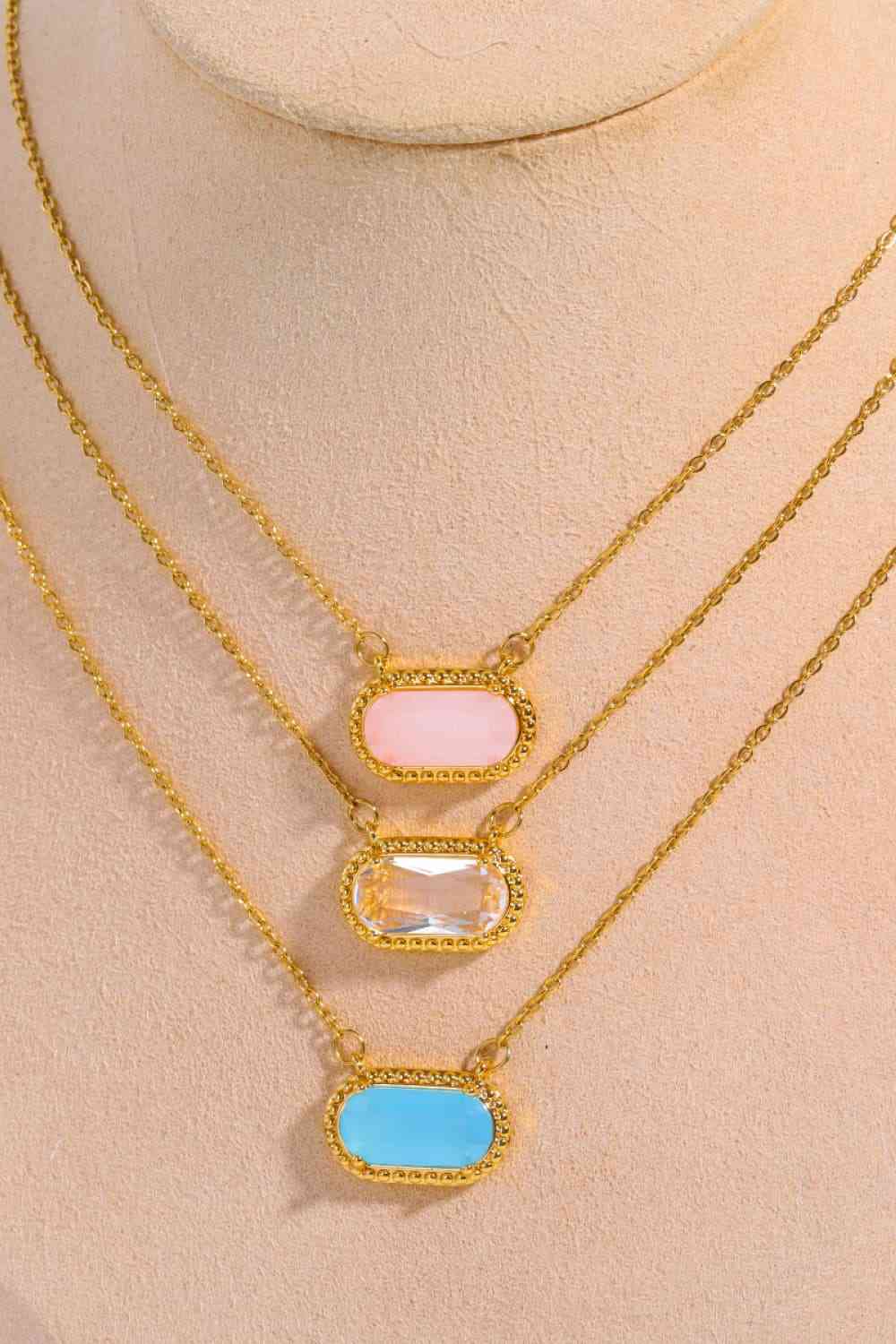 Copper 14K Gold-Plated Pendant Necklace-Bijou Crush
