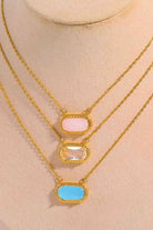 Copper 14K Gold-Plated Pendant Necklace-Bijou Crush