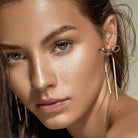 Chic Bow Bar Earrings - Stainless Steel-Bijou Crush
