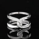 Twisted Inlaid Zircon Double-layered Ring-Bijou Crush