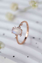 High Quality Natural Moonstone 925 Sterling Silver Ring-Bijou Crush